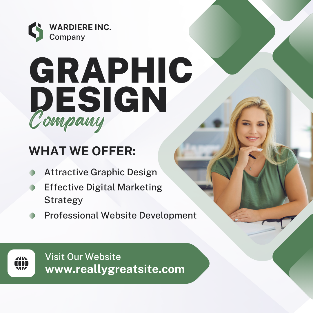 White Organic Gradients Professional Service Graphic Design Instagram Post